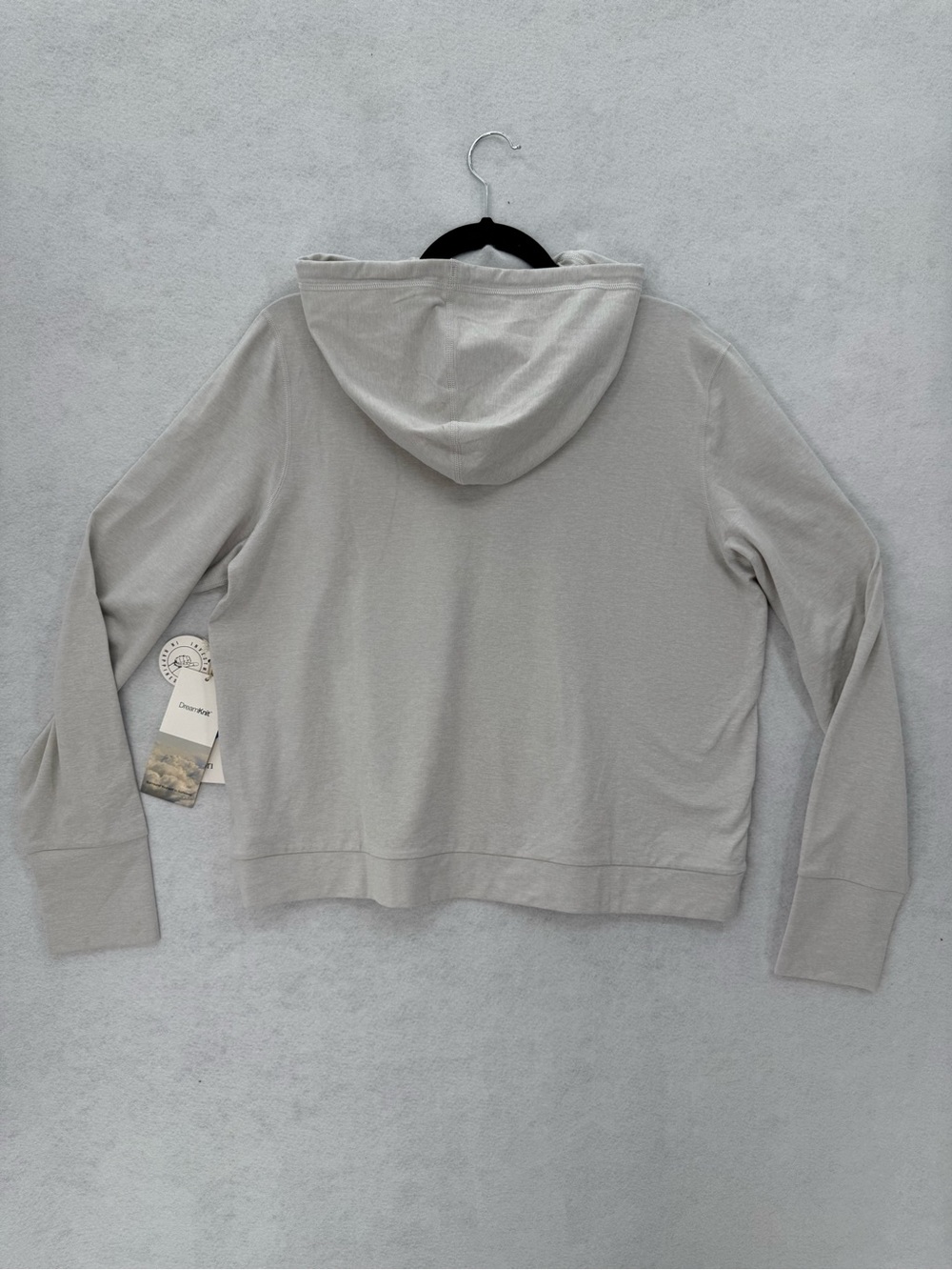 NWT Vuori Halo Essential Hoodie VW226 Salt Heather Women’s Size Large - Picture 2 of 9